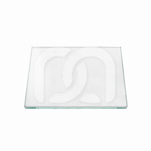 PLAQUE À MÉLANGER EN VERRE 70 X 70 X 5 MM