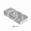 GEPERFOREERDE ALUMINIUMDOOS - 17X7X3CM