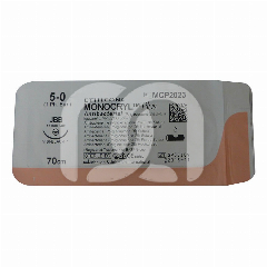 FIL DE SUTURES MONOCRYL + ANTIBACTÉRIEN - LA BOÎTE DE 36 UNITÉS - FIL 5/0, AIGUILLE BLACK LASER