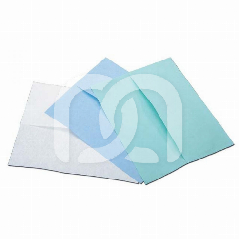 BLAUWE PAPIEREN HOOFDSTEUNEN (36X28CM) (200)
