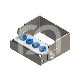 PLUG IN - 4 PERFORATIES (1) : HOOFDKLEUR:BLAUW, SNUIFJE:FG/CA