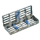 ONDERZOEKCASSETTE  : HOOFDKLEUR:BLAUW, MATERIALEN:SILICONE, AANTAL INSTRUMENTEN:5