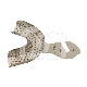 PORTE-EMPREINTE INOX - PERFORÉ - UNIS : TAILLE:T-2, ARCADE:MANDIBULAIRE