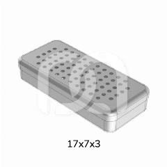 BOÎTE ALUMINIUM PERFORÉE - 17X7X3CM BOÎTE ALUMINIUM PERFORÉE - 17X7X3CM