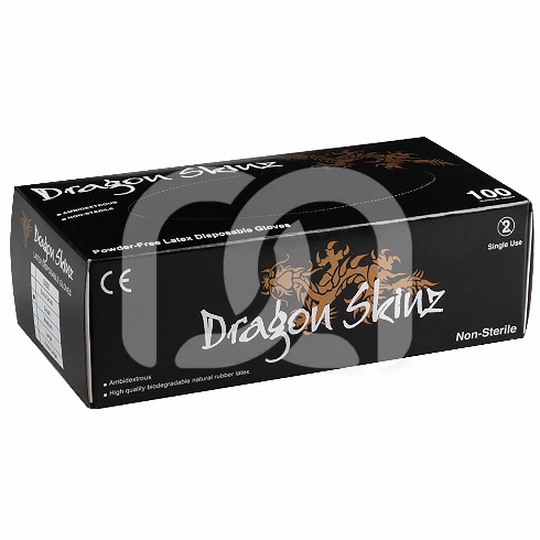 GANTS NOIRS LATEX NON POUDRÉS (100)