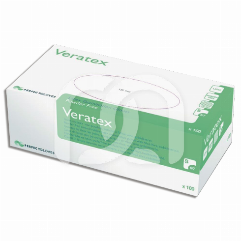 VERATEX GANTS NON-POUDRÉS EN LATEX - ALOE VERA - L - 8/9 (100)