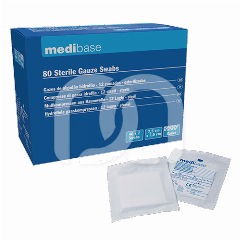 COMPRESSES GAZE STÉRILES (7,5X7,5CM) (80)