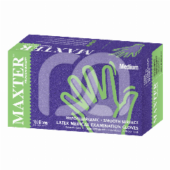 GEPOEDERDE LATEX HANDSCHOENEN (100)