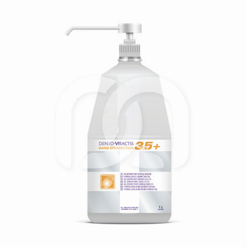 DENTO-VIRACTIS 35+ HYDROALCOHOLISCHE GEL - FLES VAN 1 LITER MET POMP DENTO-VIRACTIS 35+ HYDROALCOHOLISCHE GEL - FLES VAN 1 LITER MET POMP