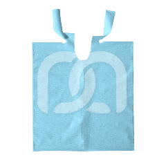 TABLIERS PLASTIFIÉS EN BLEU (80) (50X57CM)