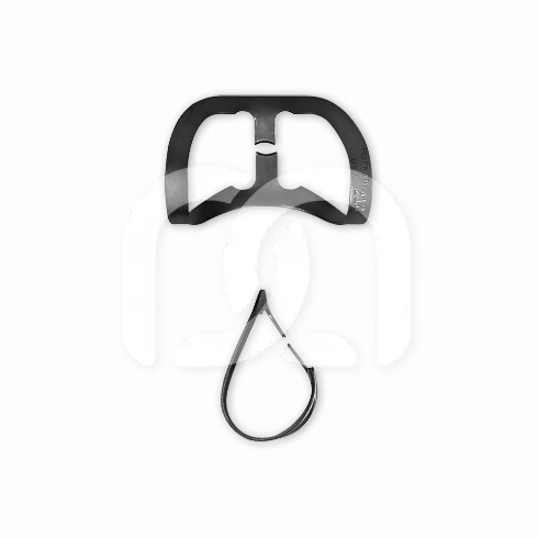 SATIN STEEL RUBBERDAMKLEMMEN BLACK