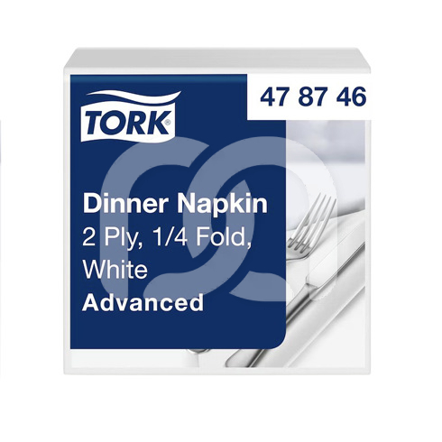 SERVETTEN 39X39 BLANCHES 2 PLIS (150