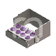PLUG IN - 8 PERFORATIONS (1) : COUVERCLE:SANS, COULEUR PRINCIPALE:MAUVE, ACCROCHE:FG/CA, MAT&Eacute;RIAUX:INOX