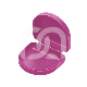 BOITES D'ORTHODONTIE AVEC TROUS (10) : COULEUR PRINCIPALE:FUCHSIA