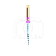 GO-TAPER BLAUW STERIEL : LENGTE:21.0000 MILLIMETRE, ISO:ISO 018, CONICITEIT:2%, DRAAIEN:CONTINU, INSTRUMENT:A1