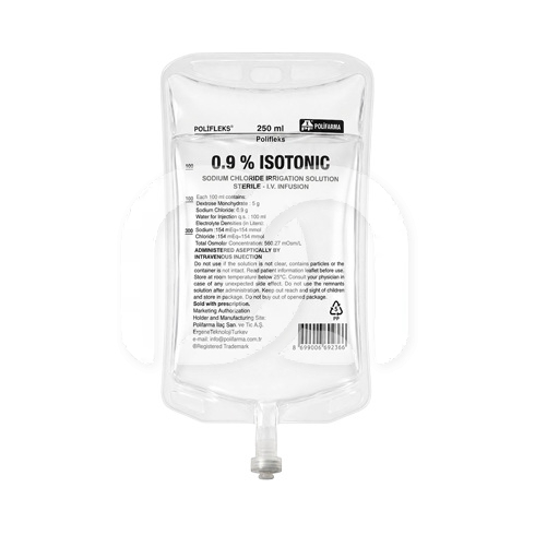 Natriumchloride Oplossing 0,9% Steriel 250 Ml (40 Stuks)