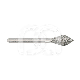 FRAISE DIAMANTÉE MOYEN (1) : ISO:ISO 031, LONGUEUR T&Ecirc;TE:7 MM, LONGUEUR TOTALE:19 MM, GRAIN FRAISES DIAMANT&Eacute;ES:MOYEN