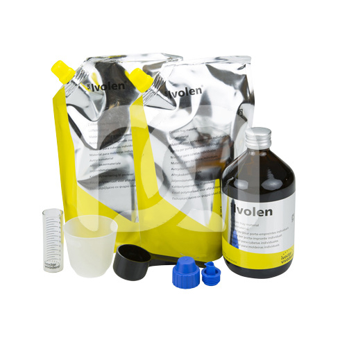 Autopolymeriserende Harskit Voor Afdruklepels (2x500 g + 500 ml)