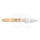 Polisher Zirconia Vlam CA (5) : VORM VAN BOOR EN POLISHER:VLAM, HOOFDKLEUR:GRIJS, GRAAN:EINDE