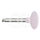 POLISSOIR COMPOSITE ROSE : FORME FRAISE & POLISSOIR:LENTILLE, COULEUR PRINCIPALE:ROSE, GRAIN:MOYEN