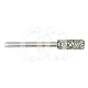 Diamantboor Cilindervorm Platte Punt FG (5 Stuks) : ISO:ISO 027, LENGTE KOP:0 MM, TOTALE LENGTE:19 MM, KORREL DIAMANTBOREN:GEMIDDELD