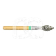 Diamanten Boor Conisch FG S6368.314 (Doos van 5) : ISO:ISO 023, LENGTE KOP:0 MM, TOTALE LENGTE:19 MM, KORREL DIAMANTBOREN:VET