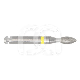 Conische Diamanten Boor CA 8368.204 (5 Stuks) : ISO:ISO 023, LENGTE KOP:0 MM, TOTALE LENGTE:22 MM, KORREL DIAMANTBOREN:ULTRADUN