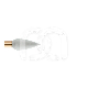 Polisher Zirkonia Vlam FG 94020C.314.030 (5) : VORM VAN BOOR EN POLISHER:VLAM, HOOFDKLEUR:GRIJS, GRAAN:EINDE
