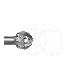 FRAISE OS TC BOULE  CAL H141A.205 (5) : ISO:ISO 014, LONGUEUR T&Ecirc;TE:0 MM, LONGUEUR TOTALE:26 MM