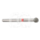 Diamanten Frees Bolvorm FG ISO Diameter (5) : ISO:ISO 025, LENGTE KOP:0 MM, TOTALE LENGTE:19 MM, KORREL DIAMANTBOREN:DUN