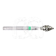 FR. DIAM. CONIQUE 016 FG 6368.314.016 (5) : ISO:ISO 023, LONGUEUR T&Ecirc;TE:0 MM, LONGUEUR TOTALE:19 MM, GRAIN FRAISES DIAMANT&Eacute;ES:GROS