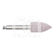 Polisher Diamant Composiet Roos : VORM VAN BOOR EN POLISHER:VLAM, HOOFDKLEUR:ROZE, GRAAN:GEMIDDELD