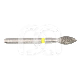 FR. DIAM. CONIQUE 016 FG 6368.314.016 (5) : ISO:ISO 023, LONGUEUR T&Ecirc;TE:0 MM, LONGUEUR TOTALE:19 MM, GRAIN FRAISES DIAMANT&Eacute;ES:SUPER FIN