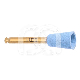 POLISSOI ZIRCONE 060 (5) : FORME FRAISE & POLISSOIR:CUPULE, COULEUR PRINCIPALE:BLEU, GRAIN:GROS