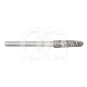 Conische Diamanten Boor FG (5) : ISO:ISO 021, LENGTE KOP:0 MM, TOTALE LENGTE:19 MM, KORREL DIAMANTBOREN:GEMIDDELD