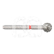 Diamanten Frees Bolvorm FG ISO Diameter (5) : ISO:ISO 035, LENGTE KOP:0 MM, TOTALE LENGTE:19 MM, KORREL DIAMANTBOREN:DUN