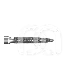 Diamanten Boor Vlamvorm CA 862.204 (5 Stuks) : ISO:ISO 018, LENGTE KOP:0 MM, TOTALE LENGTE:22 MM, KORREL DIAMANTBOREN:GEMIDDELD