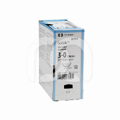 Hechtdraad Sofsilk Zwarte Zijde 4/0 45cm Naald 3/8 19mm (36)