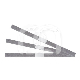 Strips Steelcarbo avec Écart 3 mm Grain Moyen (12) : GRAIN:EXTRA-FIN, LARGEUR:4 MM, GRANULOM&Eacute;TRIE:0 &Mu;M, EPAISSEUR:0.1 MM