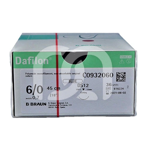 Fils de Suture Dafilon 4/0 3/8 Cercle 19mm (36)