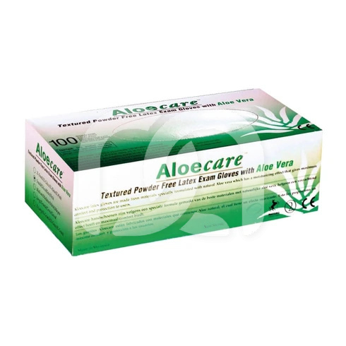 Gants d'Examen Latex Aloecare Verts (100)