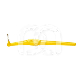 Interdentale Borsteltjes Met Gebogen Kop (25) : DIAMETER:0.4 MM, MAAT:ISO 4, HOOFDKLEUR:GEEL