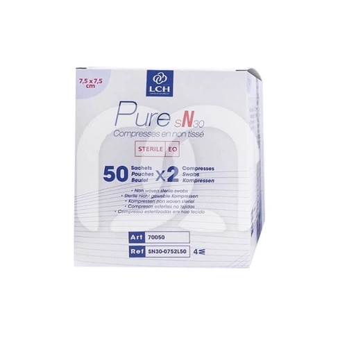 Steriele Niet-Geweven Kompressen 7,5x7,5cm 30G 4-Laags (50x2)