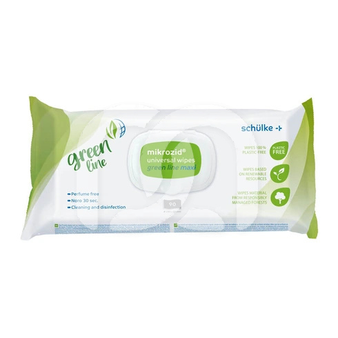 Lingettes Désinfectantes Mikrozid Universal Wipes Green Line Maxi (90)