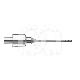 Fraise CFAO Amann Girrbach Cylindrique Revêtue Métal (Ø2,5mm - L47mm) : ISO:ISO 003, LONGUEUR T&Ecirc;TE:3.5 MM, LONGUEUR TOTALE:47 MM