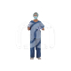 Pyjama de Bloc Bleu en SMS Non Stérile (50) : COULEUR PRINCIPALE:BLEU, TAILLE DE V&Ecirc;TEMENTS:L