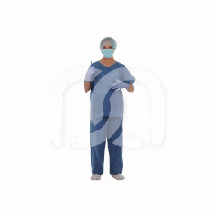 Pyjama de Bloc Bleu en SMS Non Stérile (50)