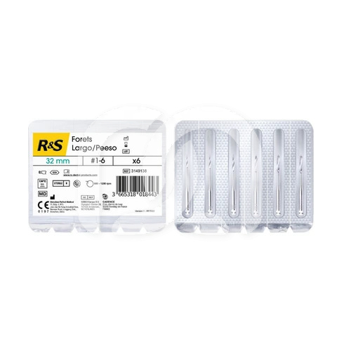 Largo-/Peeso-boren Endodontisch Steriel L28mm (6)