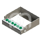 Porte-Fraises Plug'In 6 Perforations H60 (1) : COULEUR PRINCIPALE:VERT, ACCROCHE:FG/CA