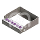 Porte-Fraises Plug'In 6 Perforations H60 (1) : COULEUR PRINCIPALE:MAUVE, ACCROCHE:FG/CA